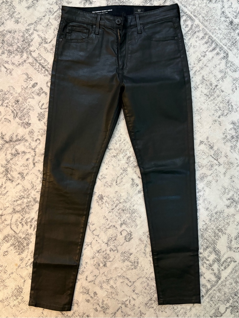 AG The Farrah Coated Skinny Ankle Jeans - Women